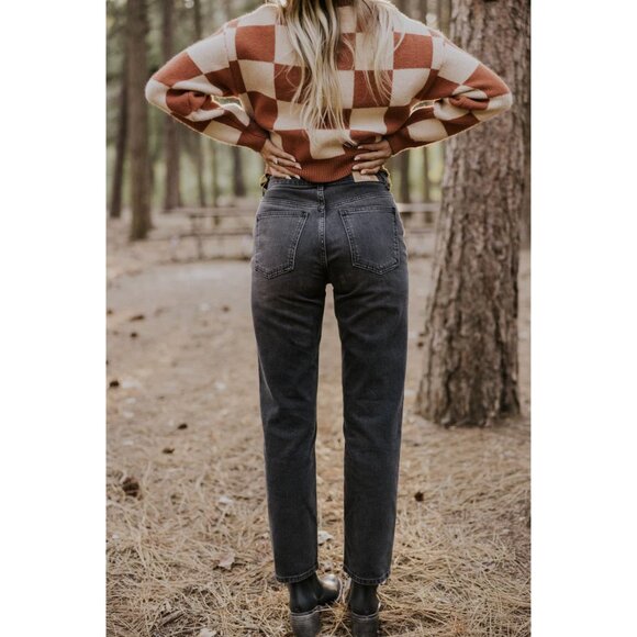 Free People We The Free Pacifica Straight Leg Jeans in Black | 25 | NWT - Picture 2 of 11